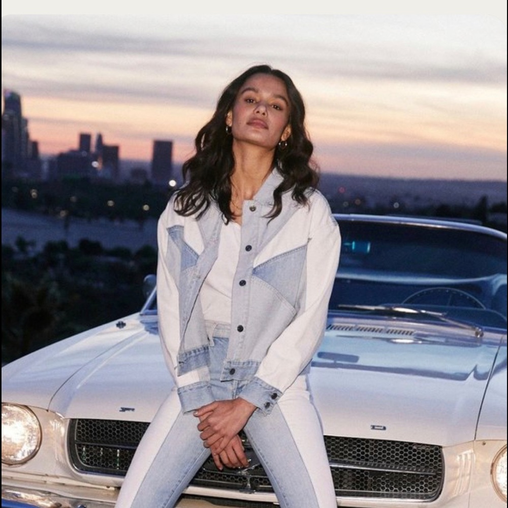 Pistola Color-blocked Jean Jacket.
